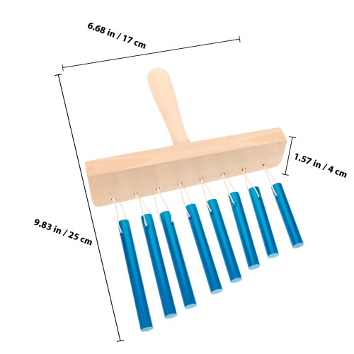 Instrument Musical 8 Tons Acier Et Bois Percussion Bleu 1