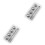 2Sets Stainless Steel Whiskey Ice Cubes Silver Reusable Cooling Cubes 3