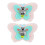 6Pcs Durable Acrylic Nail Tips Display Stand Double Layer Salon Tool 2