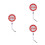 3Pcs Battery- Traffic Control Baton Double-Sided Road Safety 5
