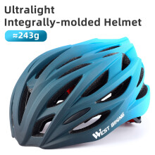 Gradient Color Ultralight Breathable Bike Helmet with Adjustable Fit