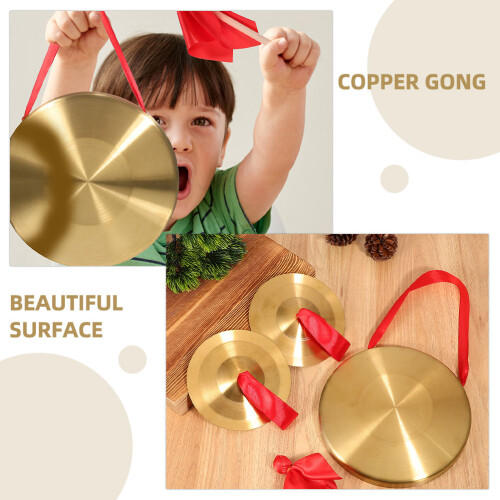 Gong Traditionnel Cuivre Décor Pour Débutants 1