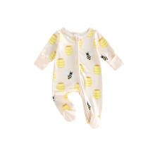 (3-6 Months, Beige) Salopă bebeluși și cu picioare