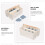 Compacte Desktop Organizer Met Meerdere Compartimenten Wit 8