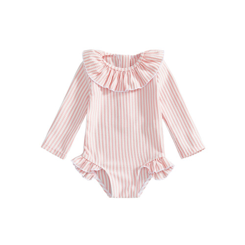 (3-4 Years, Pink) Μαγιό Rash Guard και πισίνα