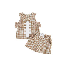 (3-4 Years, Dark Khaki) Ținută de vară pantaloni scurți