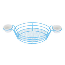 Panier Bleu En Métal Durable Pour Frites Et Rangement