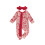 (0-3 Months, Red) Conjunto Bebê Menina com laço. 1
