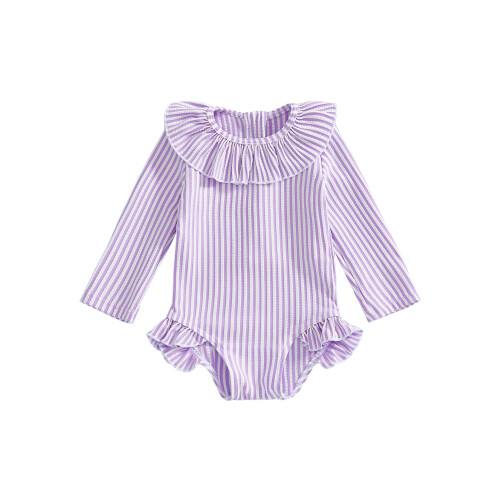 (3-4 Years, Purple) Μαγιό Rash Guard και πισίνα
