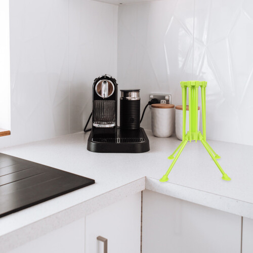 Porte Nouilles Cuisine Vert ABS Pliable Vis 2