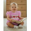 (0-3 Months, Pink) Macacão infantil para e verão. 4