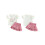 (3-4 Years, Pink) Set de 2 floral drăguț. 2