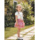 (3-4 Years, Pink) Set de 2 floral drăguț. 6