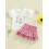 (3-4 Years, Pink) Set de 2 floral drăguț. 8