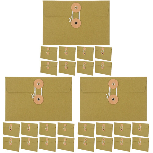 30Pièces Vintage En Kraft Vert Pour Et École 1