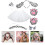 4Ensembles -Tête Oreilles Tissu Avec Queue Colorés 7