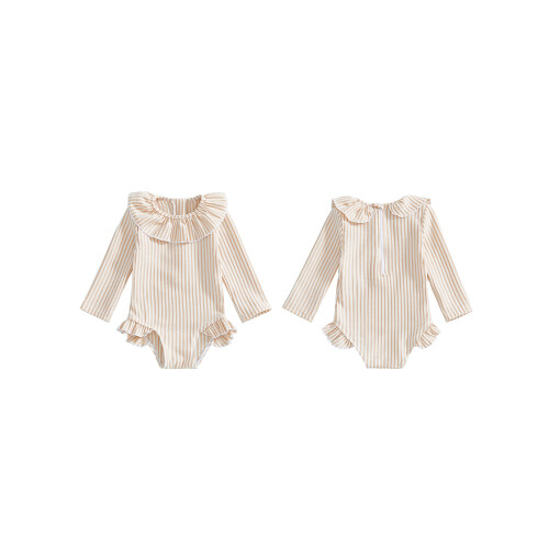 (2-3 Years, Khaki) Μαγιό Rash Guard και πισίνα 1