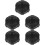 5Pièces Bouchon Protection Réservoir ABS Noir Robuste 8