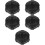 5Pièces Bouchon Protection Réservoir ABS Noir Robuste 9