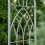 Charles Bentley Charles Bentley Decorative Wrought Iron Arch - Grey & White 3