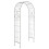 Charles Bentley Charles Bentley Decorative Wrought Iron Arch - Grey & White 4