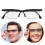 Dial Adjustable Vision Lens Eyes Glassses Focus Reading Driving Tv Universal 4
