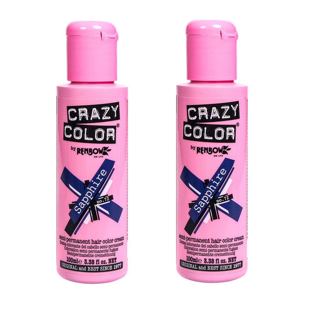 Crazy Color Hair Dye 100Ml - Sapphire X2