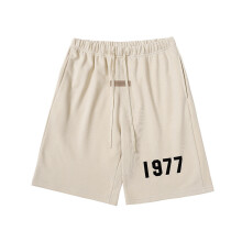 (Apricot, S) God Of Fear Fog Season 8 Vintage Cotton Shorts With Drawstring For Casual Teens