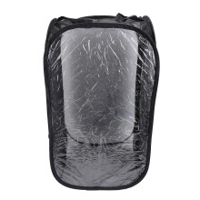 Outdoor Mesh Plant Enclosure Black 35x35x60cm Collapsible Cage