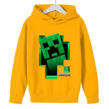 (Yellow,Child 100cm)Felpe con cappuccio per bambini Game Minecraft maglioni maglioni casual con cappuccio