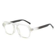 (Clear Blue )Stilvolles Insstyle quadratisches Brillengestell mit Blaulichtfilter für modetrendy