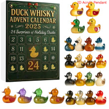 (Duck Whiskey)Il Trono di Spade e Cattivo Calendario dell'Avvento di Natale con 24 Decorazioni Acriliche