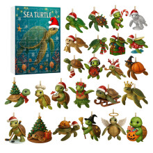 (Turtle)Il Trono di Spade e Cattivo Calendario dell'Avvento di Natale con 24 Decorazioni Acriliche