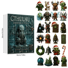 (Cthulhu)Game Of Thrones And Wicked Christmas Advent Calendar With 24 Decorations Acrylic