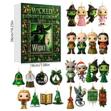 (EvilWitch)Game Of Thrones And Wicked Christmas Advent Calendar With 24 Decorations Acrylic