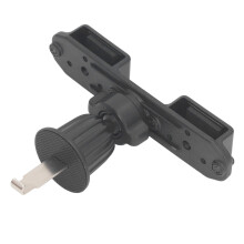 Supporto per auto per radio portatile in ABS nero, compatibile con radio a due vie