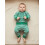 (6-12M, Green 3) Ιρλανδική στολή για 2 τεμαχίων 6