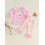 (18-24 Months, Pink) Σετ ανοιξιάτικων συνόλων 2 τεμάχια. 8