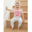 (6-12 Months, Pink) Set de 3 pantaloni simpli. 3