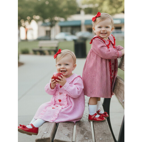 (12-18 Months, Red) Φόρεμα Α γραμμής και κορδέλα. 2