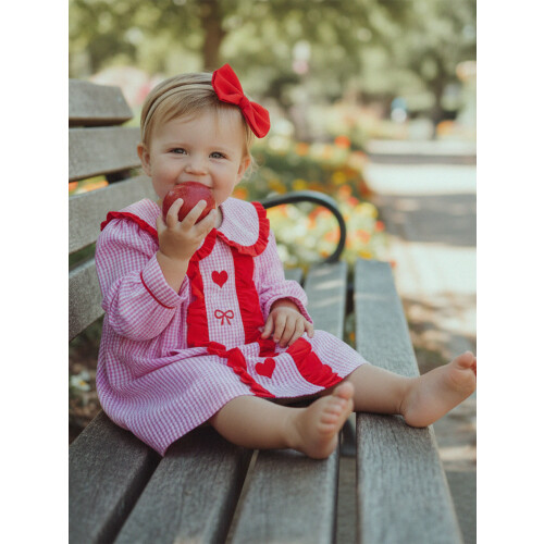 (2-3 Years, Pink) Φόρεμα Α γραμμής και κορδέλα. 2