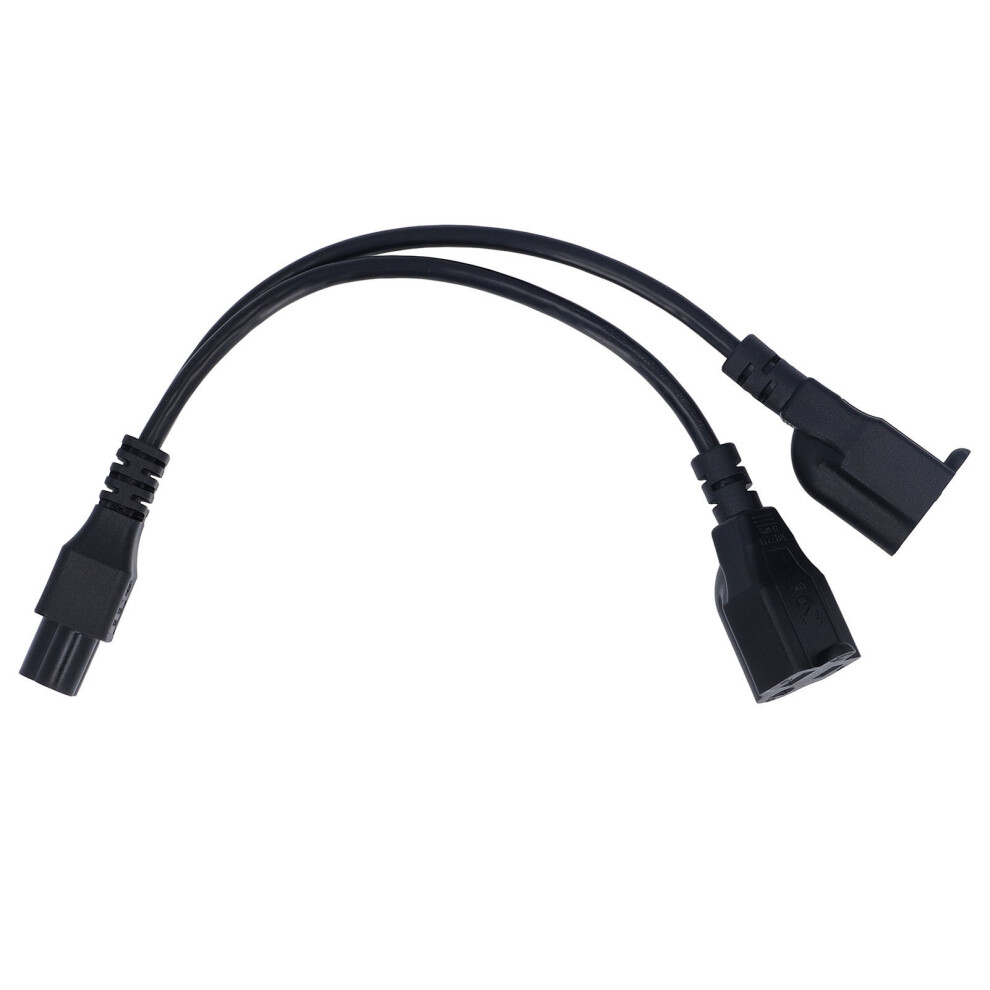 Iec 320 C6 Male To Dual 5Â15P Female Y Splitter Power Cord Extension 0.3M 7681385773685