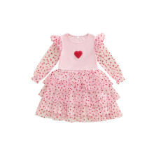 (18-24 Months, Pink) Φόρεμα Αγίου Βαλεντίνου χαριτωμένα ρούχα