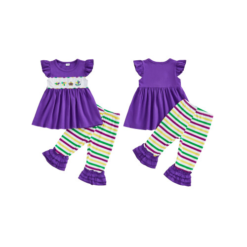 (6-12 Months, Purple) Σετ ανοιξιάτικων ρούχων για νήπια 1