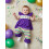 (3-6 Months, Purple) Σετ ανοιξιάτικων ρούχων για νήπια 5