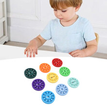 Colorful Math Facts Rotation Toy, Interactive Plastic Learning Game, 6x6cm