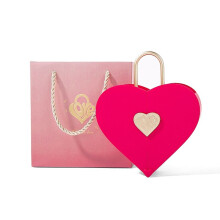 Heart Smyckeskrin Ny Tanabata Alla Hjärtans Dag Presentask Ring Halsband Set Smycken Presentask, Rosa