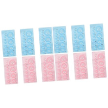 12 Pcs Paper Shaper Paper Quilling Mould DIY Tools Plastic Quilling Mold Quilling Tool Paper Rolling Mold