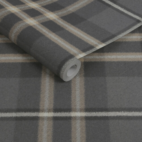Superfresco Easy Superfresco Easy Eildon Weave Charcoal Wallpaper 1