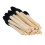 100Pcs Bamboo Handle Disposable Eyelash Brushes Eco-Friendly Black Makeup Tool 1